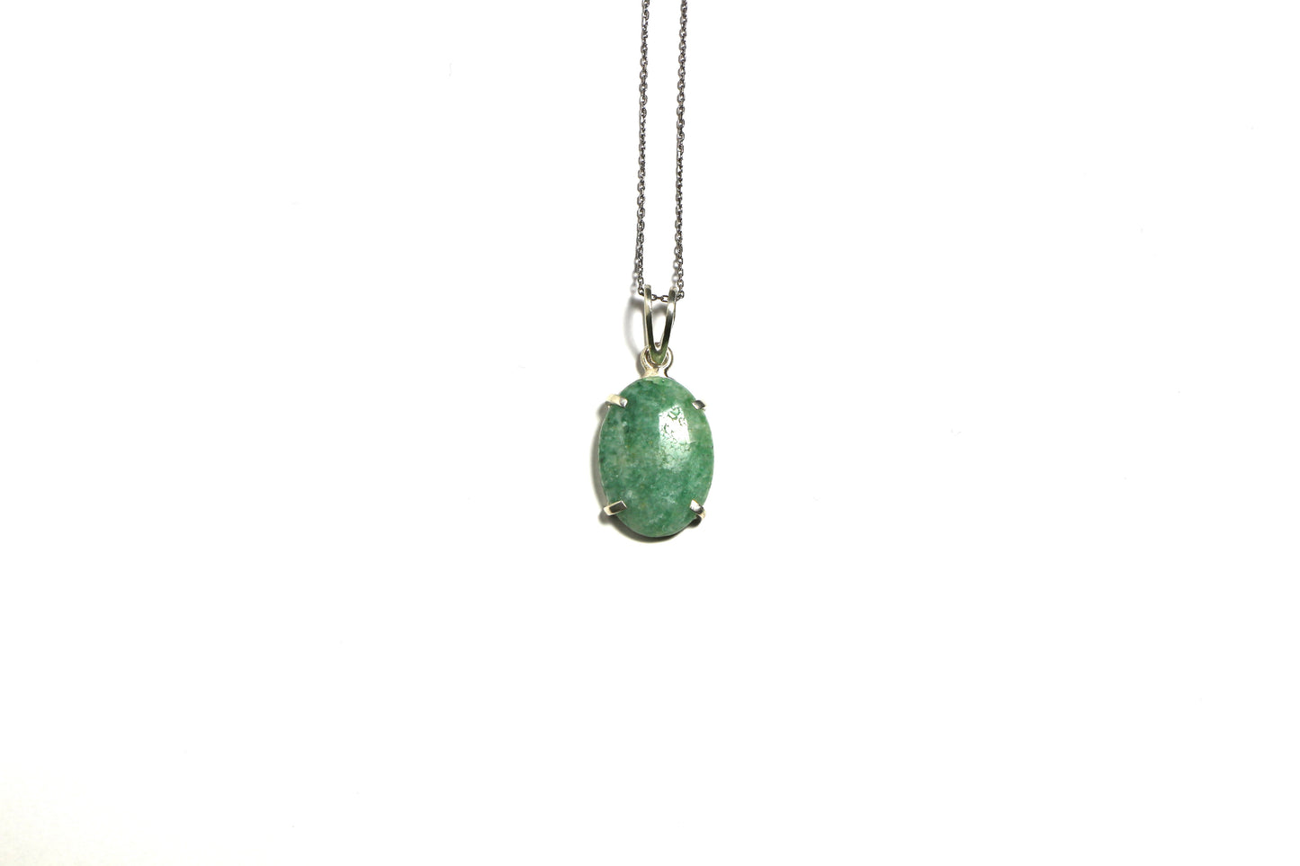 Doğal Taşlı Gümüş Kolye