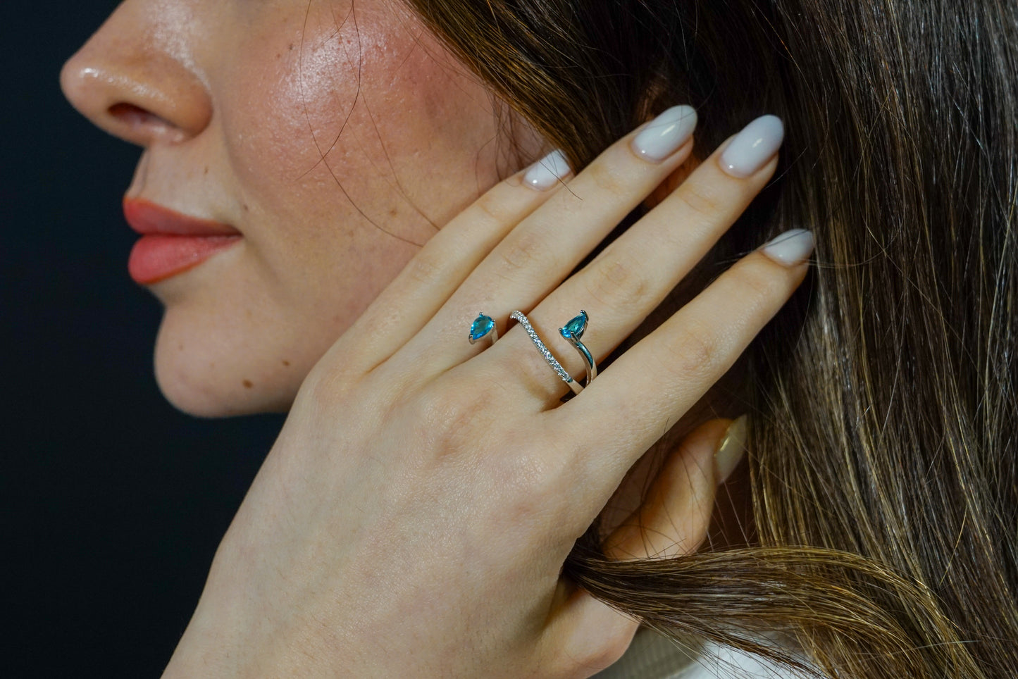 Zirkon Taşlı Yüzük