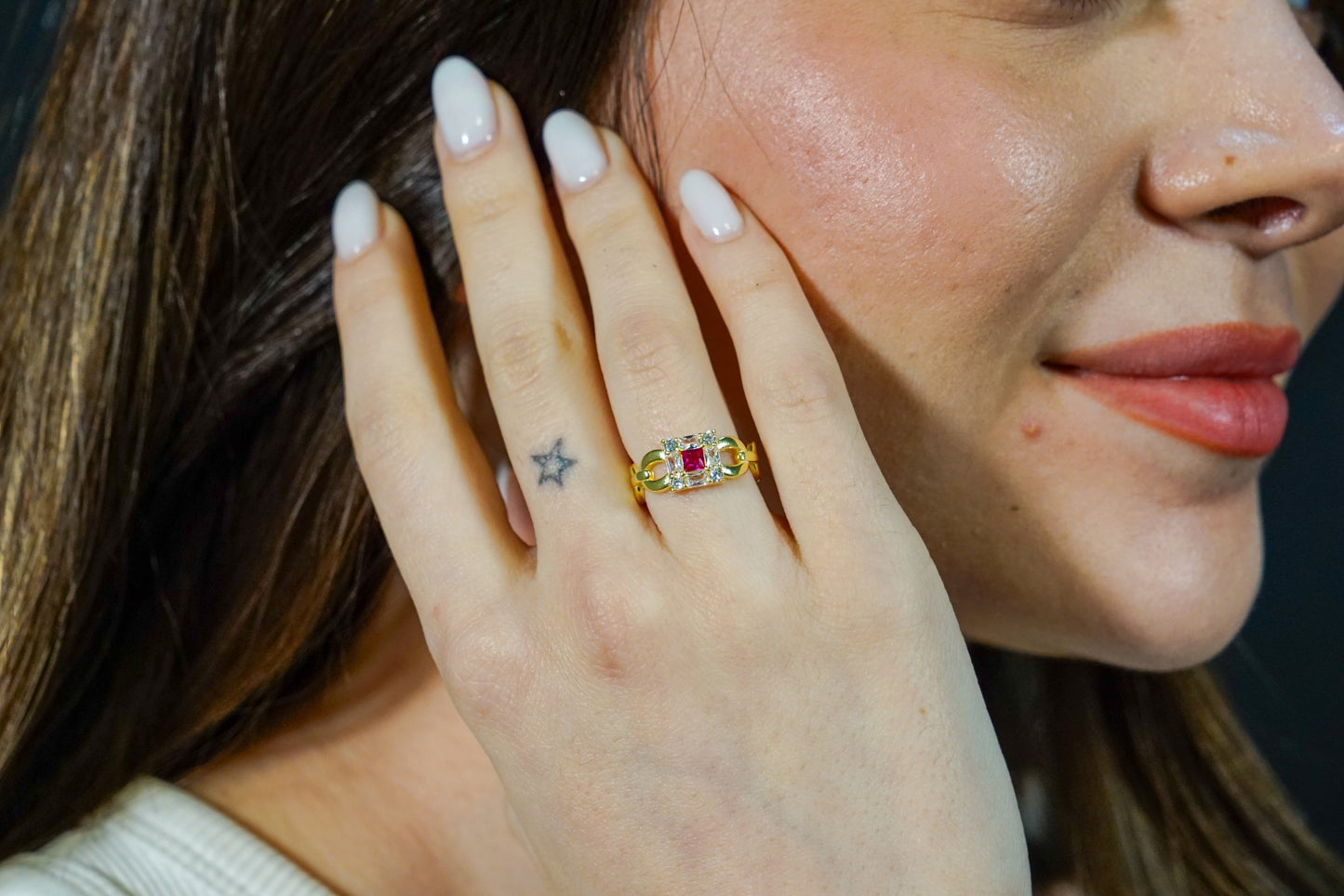 Zirkon Taşlı Yüzük