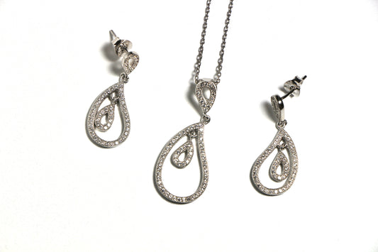 Zirkon Taşlı Set
