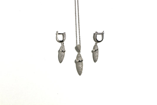 Zirkon Taşlı Set