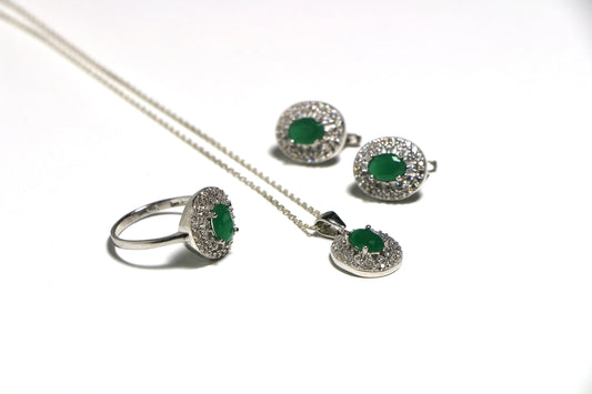 Zirkon Taşlı Set