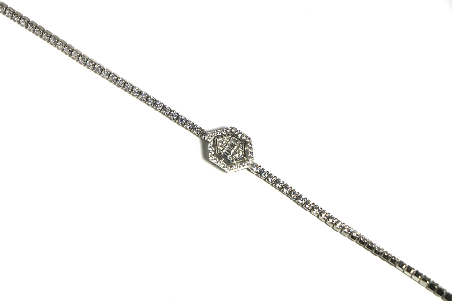 Parlak Zirkon Taşlı Bileklik